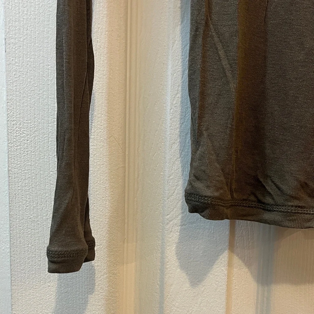 All Saints Olive Long Sleeve Top - Picture 3 of 4